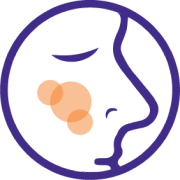 Icon representing diagnosis of nasal polyps